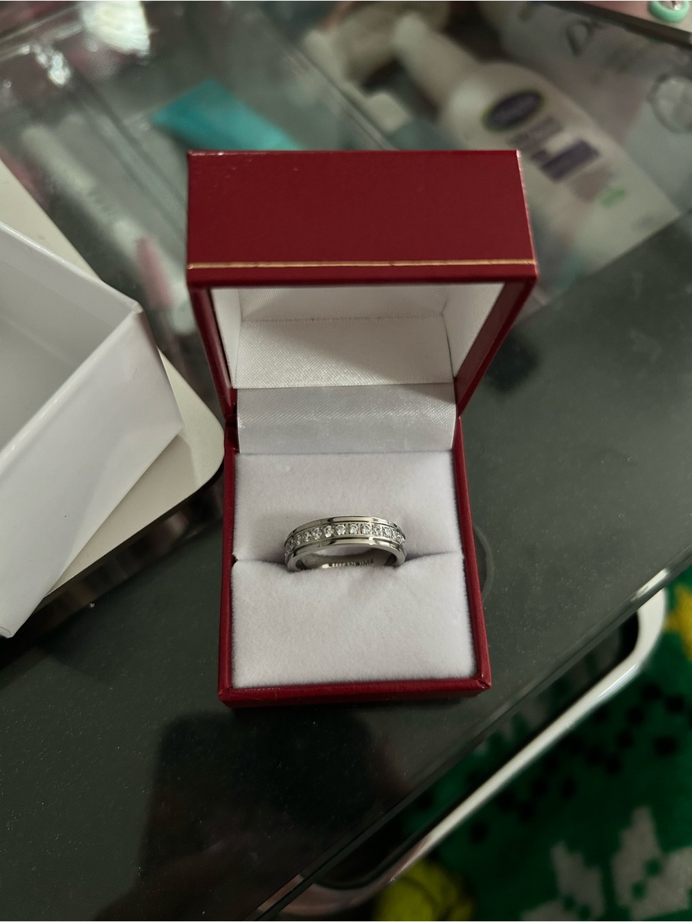 Eternity ring engraved